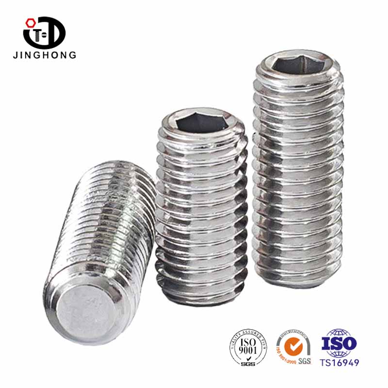 Qual é o charme dos parafusos hexagonais de ajuste de extremidade plana?