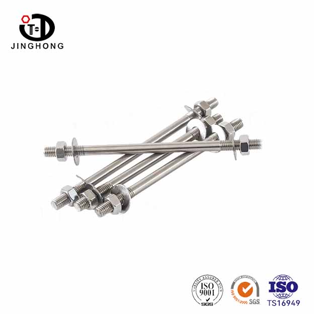 304 parafuso de chumbo duplo de aço inoxidável