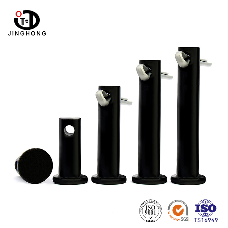 Pino de fixação de cabeça chata preto