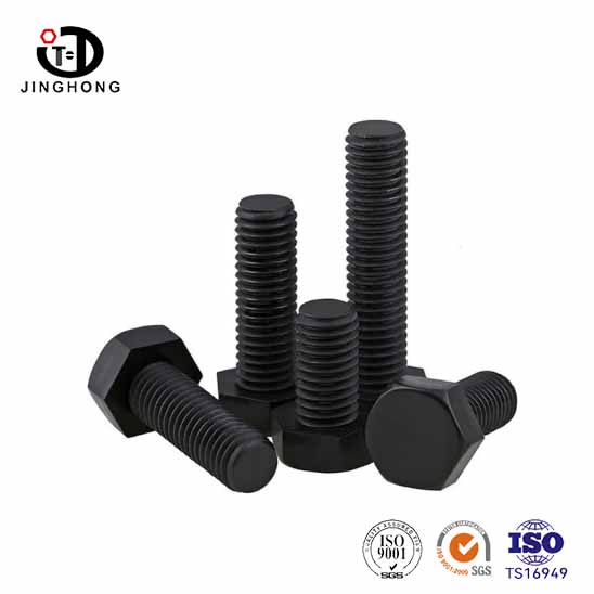 Parafuso de cabeça de hexagon de nylon preto