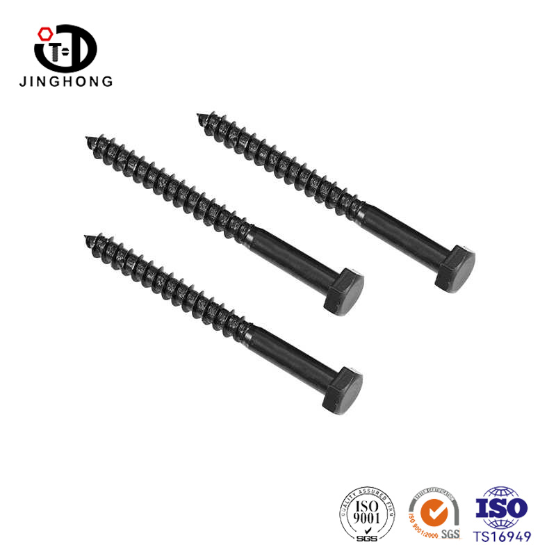 Parafusos de lag preto hexadecipal