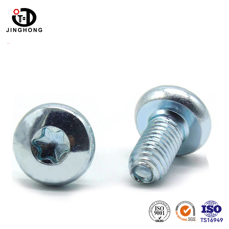 DIN7500 Cabeça da panela Torx parafuso de travamento de dentes triangular