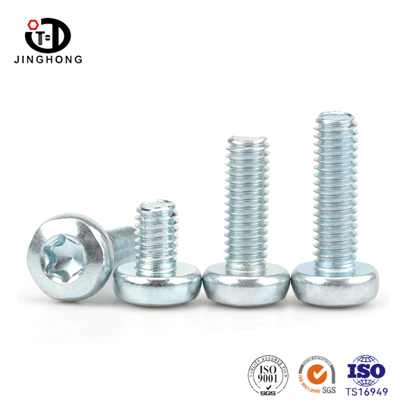 Torx Pan Head Plate de zinco Galvanizado parafuso da máquina
